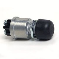 Single Pole Single Throw (SPST) Heavy-Duty Push-Button Switch with Seal and Screw-On Cap (9245)