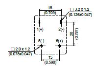 HD012 - Bottom View of Terminal Printed Circuit Board (PCB) Layout