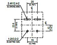 MV021 - Bottom View of Terminal Printed Circuit Board (PCB) Layout